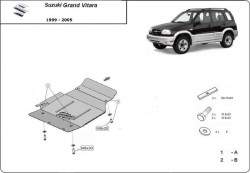 Getriebeschutz SUZUKI GRAND VITARA I Convertible (GT) - Blech