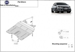 Unterfahrschutz FIAT BRAVO II Hatch - Blech