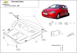 Unterfahrschutz CHEVROLET AVEO / KALOS Hatchback (T200) - Blech