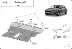 Unterfahrschutz Motorschutz OPEL ASTRA K karoserie/Estate - Stahl