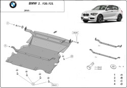 Unterfahrschutz BMW 1 (F20) - Blech