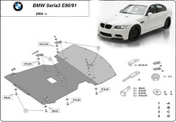 Unterfahrschutz BMW 3 Touring (E91) - Blech