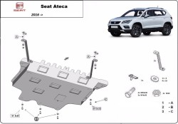 Unterfahrschutz SEAT ATECA (KH7) - Blech