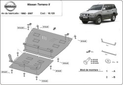 Unterfahrschutz Motorschutz NISSAN TERRANO II Van (R20) - Stahl