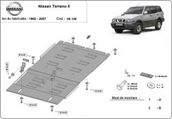 Getriebeschutz NISSAN TERRANO II Van (R20) - Stahl