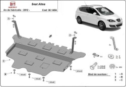 Unterfahrschutz Motorschutz SEAT LEON (5F1) - Stahl
