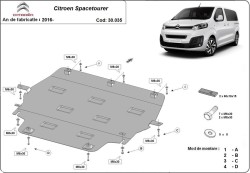 Unterfahrschutz Motorschutz OPEL VIVARO C Box (K0) - Stahl