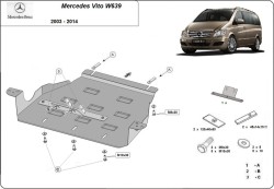 Getriebeschutz MERCEDES-BENZ VITO VAN (W639) - Blech