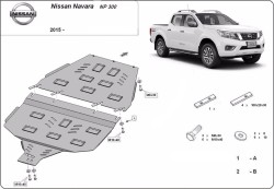 Getriebeschutz NISSAN NAVARA Platform/Chassis (D22) - Blech